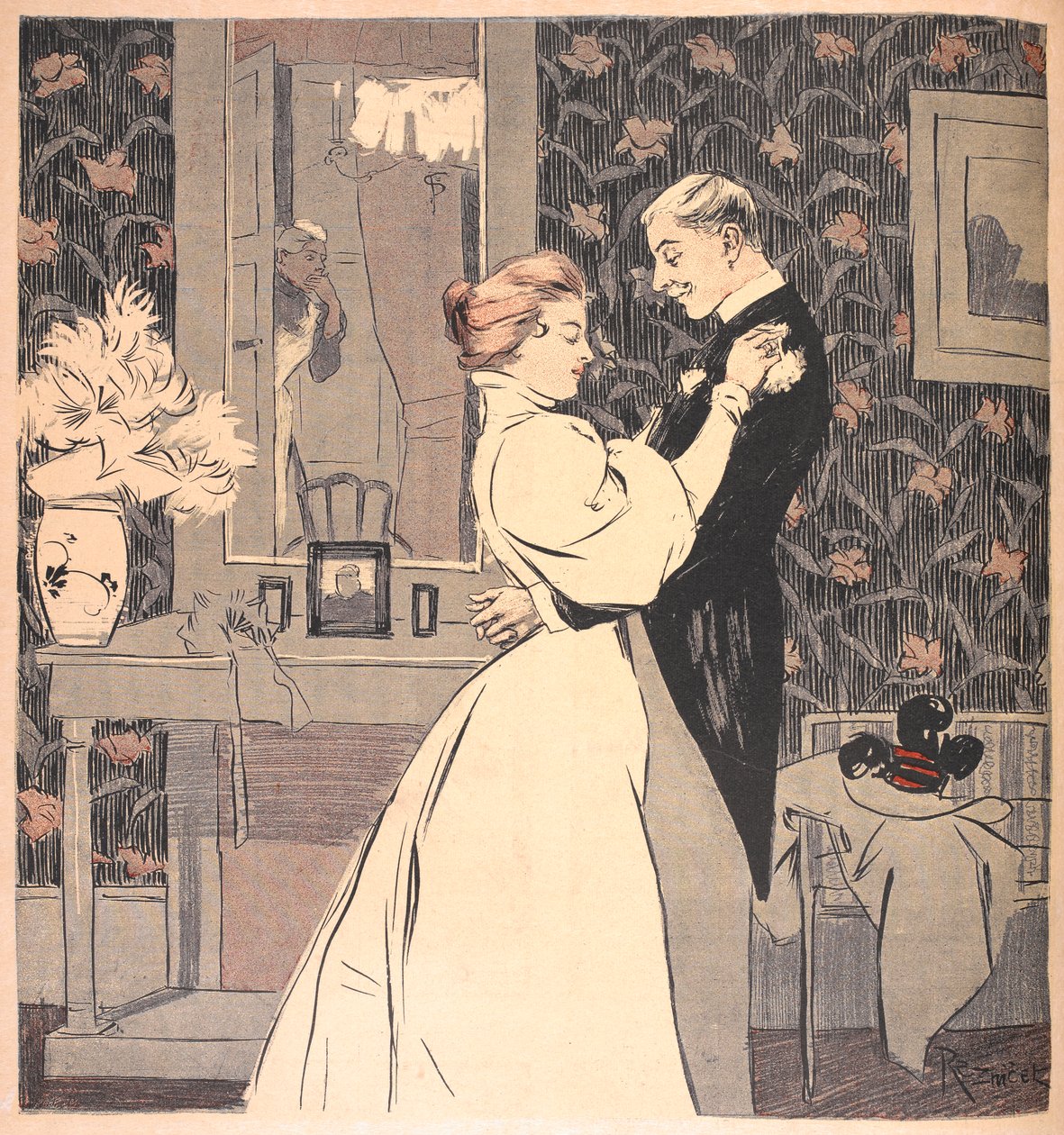 Suscripción a "Una noche de bodas". Una pareja casada. de Ferdinand von Reznicek