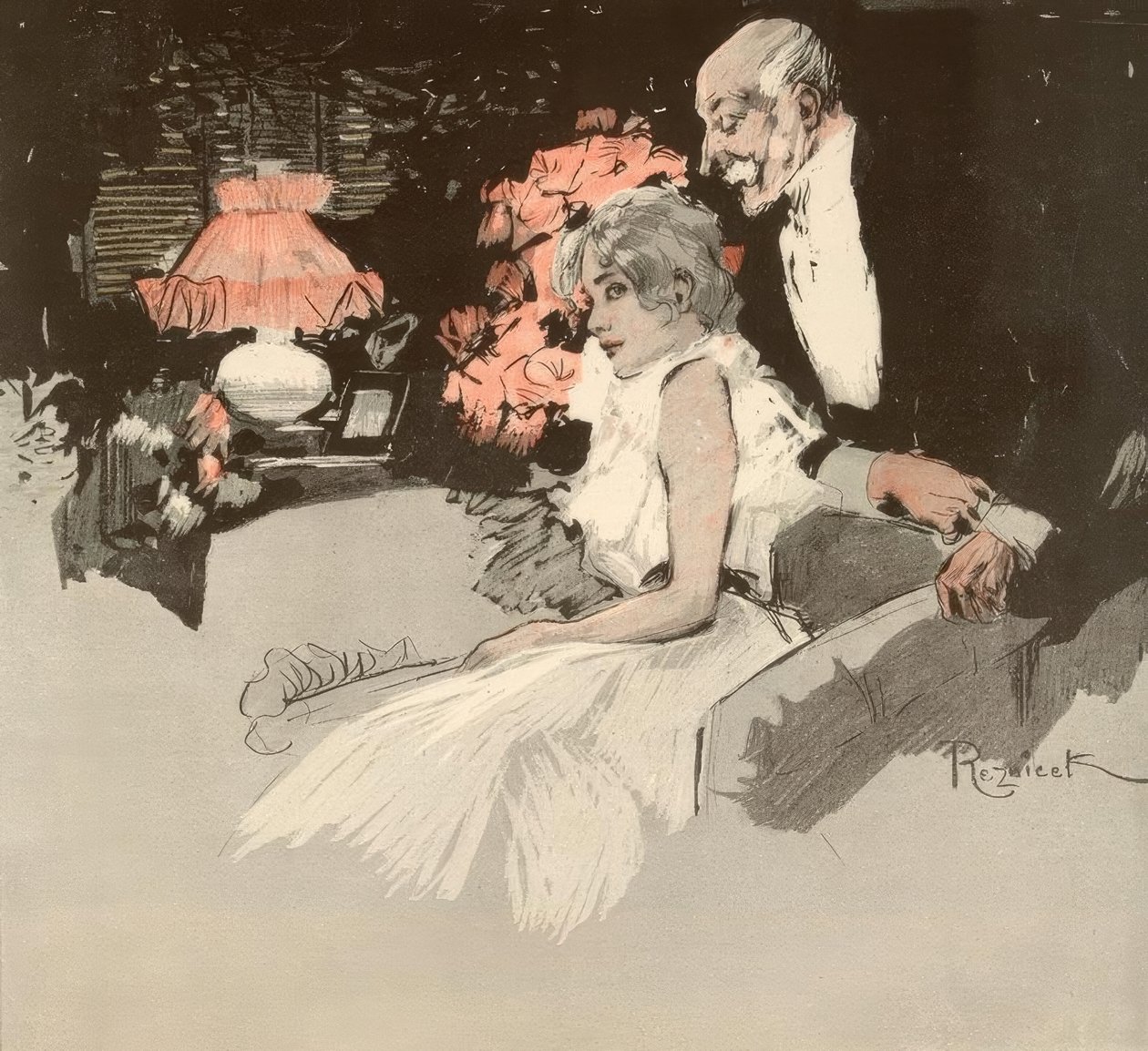 Variola vaccina. / Señorita Lilly, tiene encantadores... de Ferdinand von Reznicek