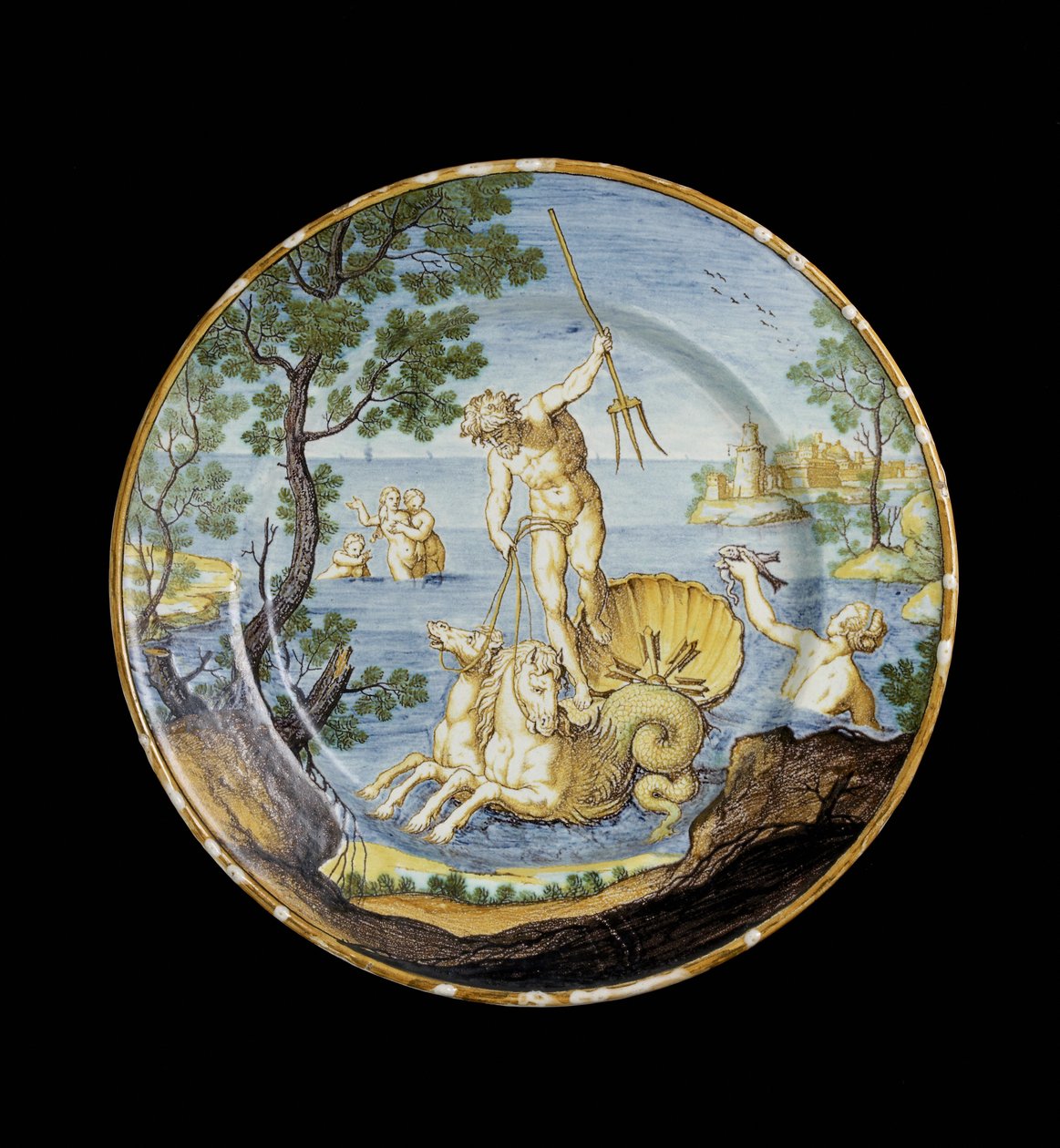 Plato con Neptuno en su carro, c. 1730 - 1750 de Ferdinando Maria Campani
