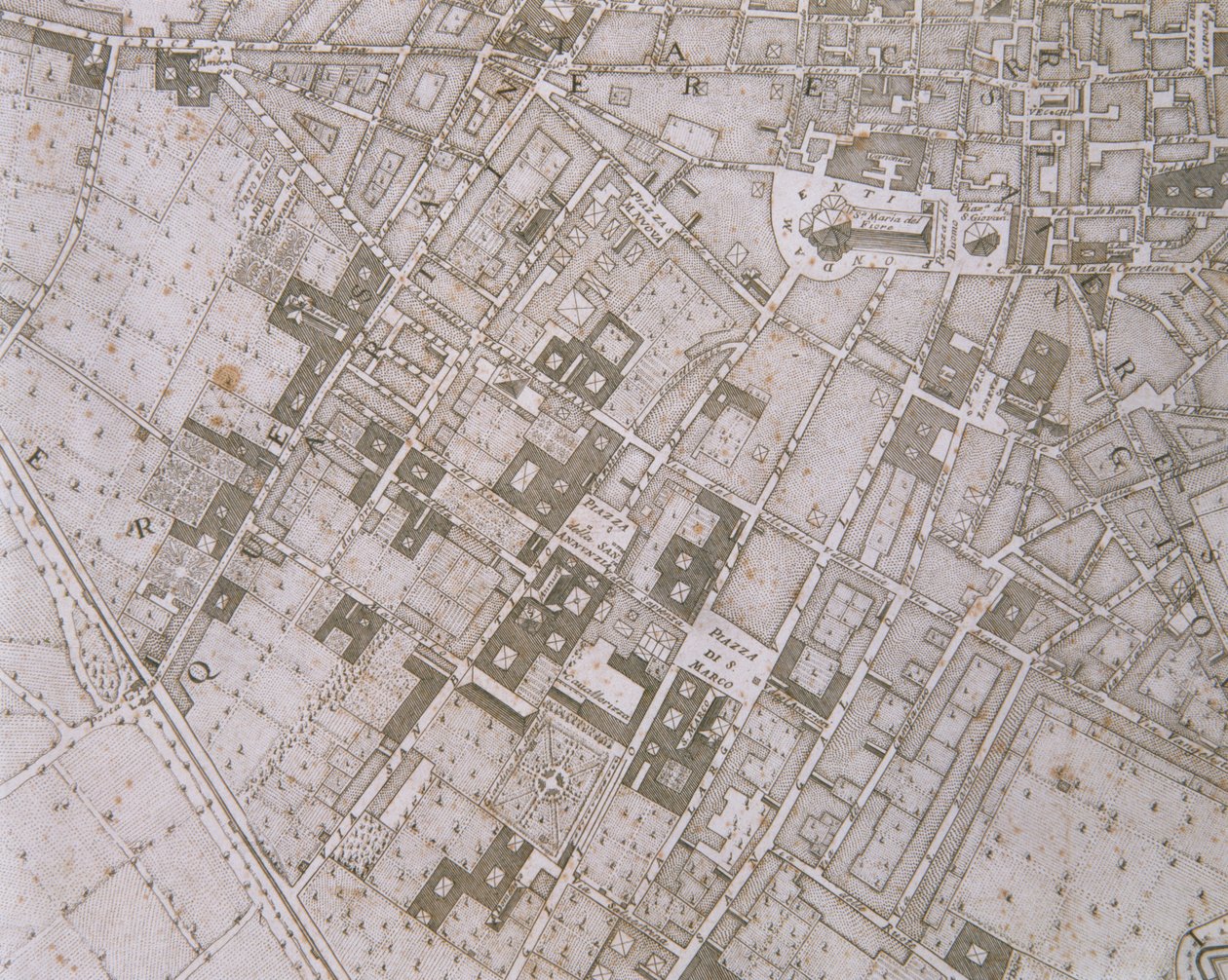 Mapa de Florencia, 1731 de Ferdinando Ruggeri