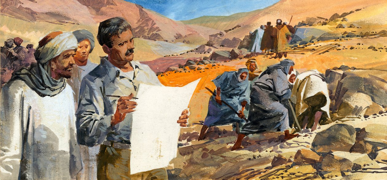 Howard Carter busca la tumba de Tutankamón de Ferdinando Tacconi