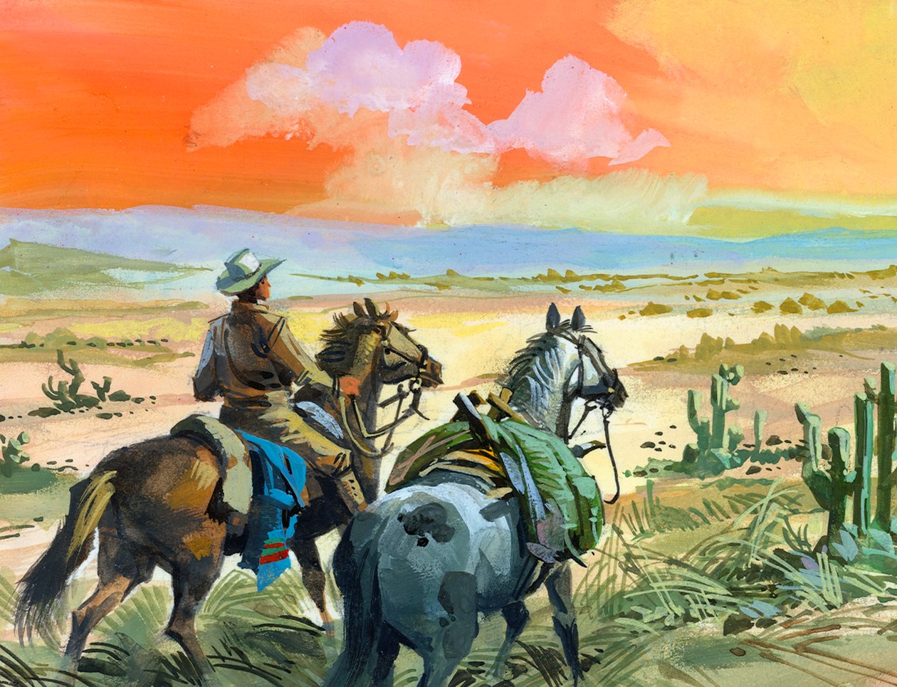 Tschiffely en el desértico país de Santiago de Estero de Ferdinando Tacconi