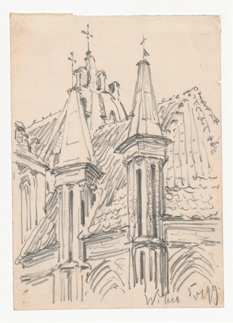 Iglesia de Santa Ana en Vilna de Ferdynand Ruszczyc