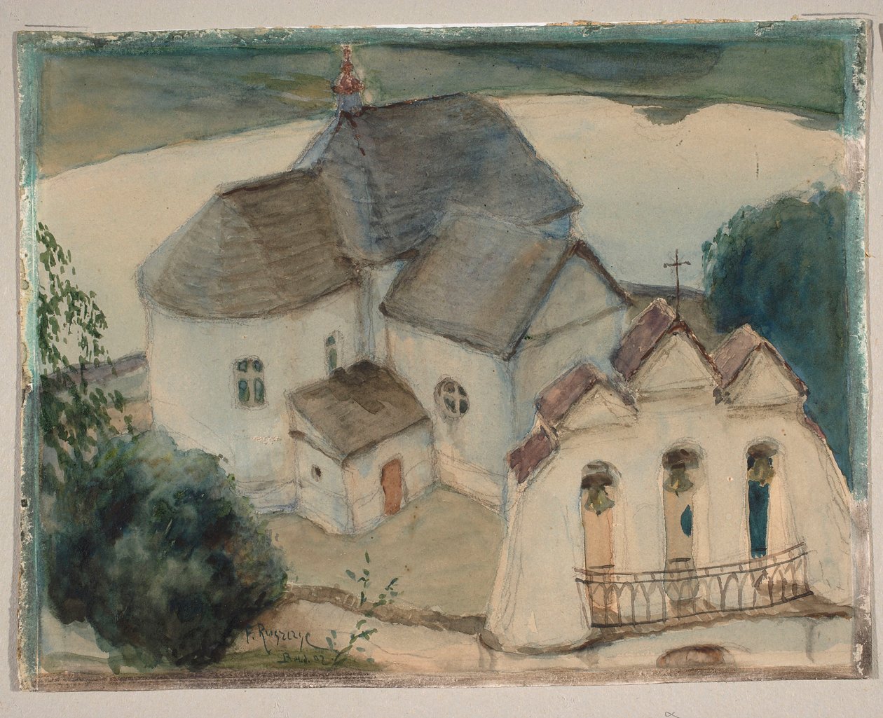 La iglesia de Wiszniew de Ferdynand Ruszczyc