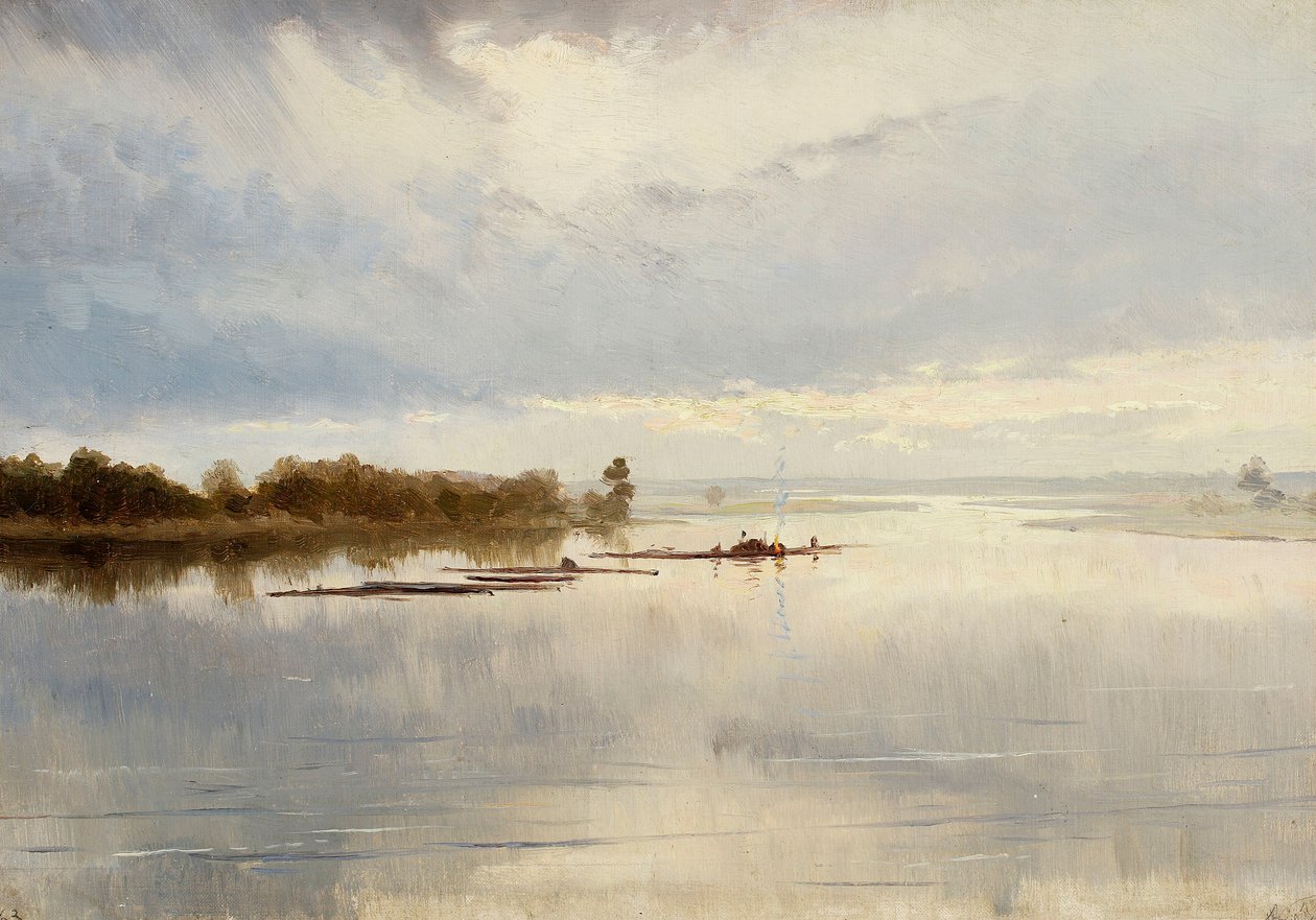 Paisaje fluvial de Ferdynand Ruszczyc