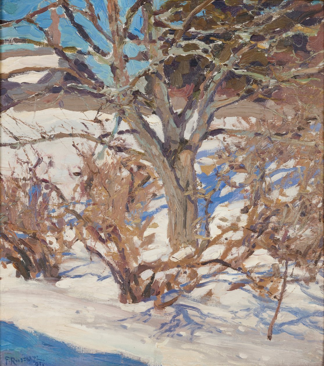 Paisaje invernal de Ferdynand Ruszczyc