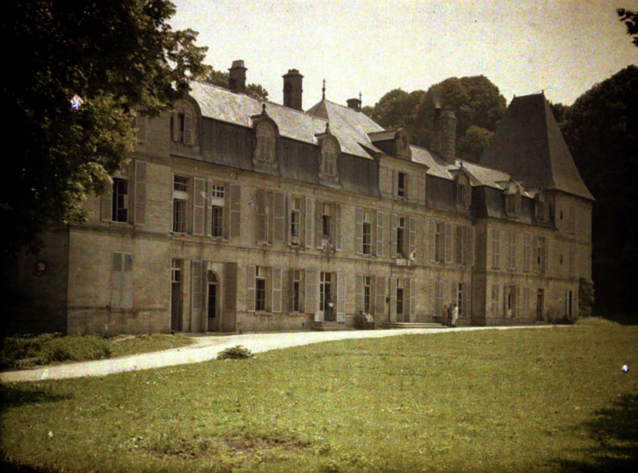 Chateau Vauxbuin, utilizado por el Ejército Francés como hospital, Soissons, Aisne, Francia, 1917 de Fernand Cuville
