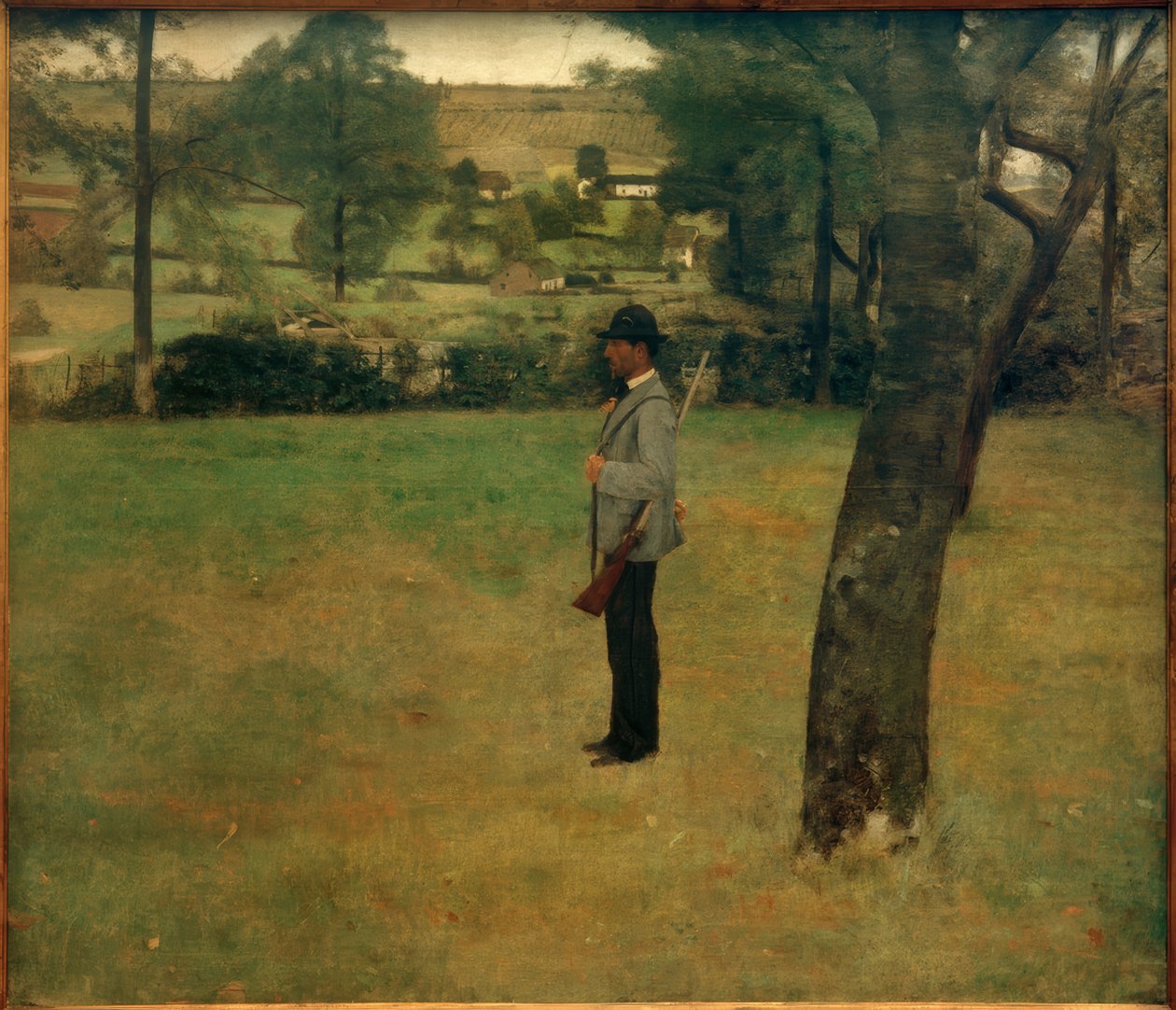 F.Khnopff, En Fosset. El guardabosques de Fernand Khnopff