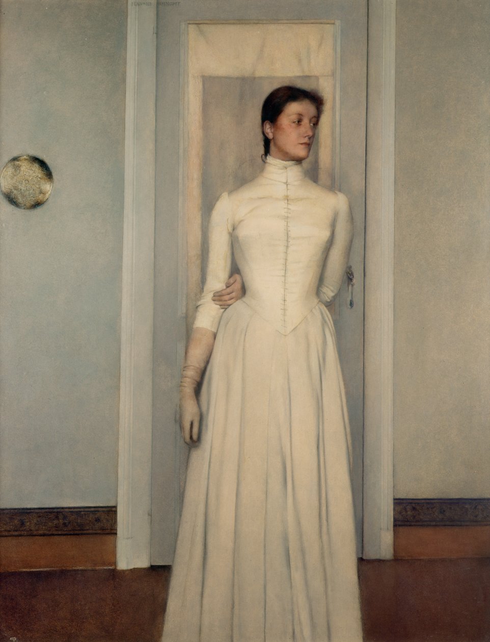 Retrato de la hermana del artista, Marguerite Khnopff de Fernand Khnopff