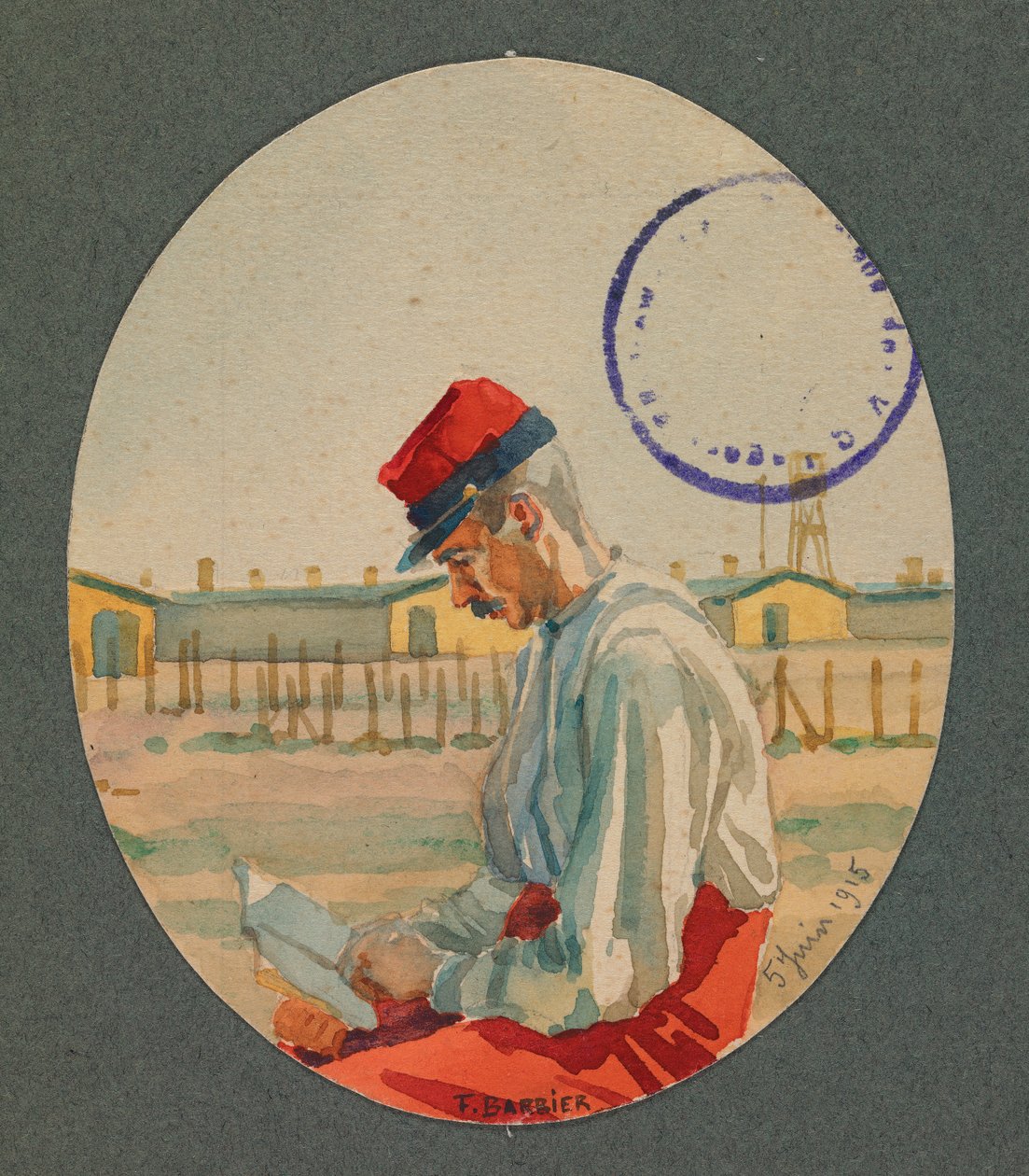 Mi amigo Simonet, un prisionero leyendo en Gustrow de Fernand Barbier