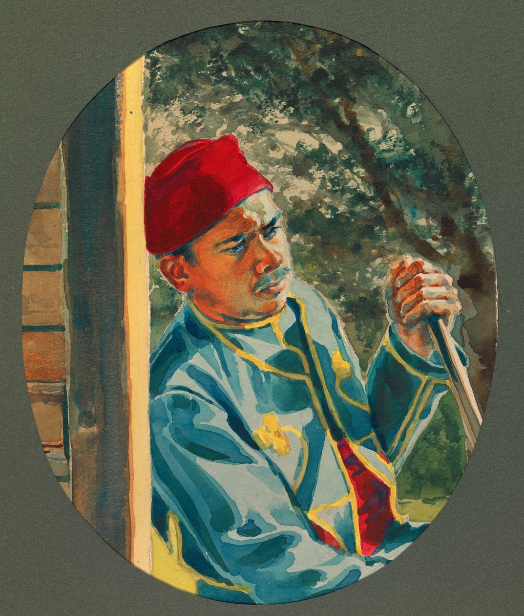 Pimero, escaramuzador argelino, Gustrow de Fernand Barbier