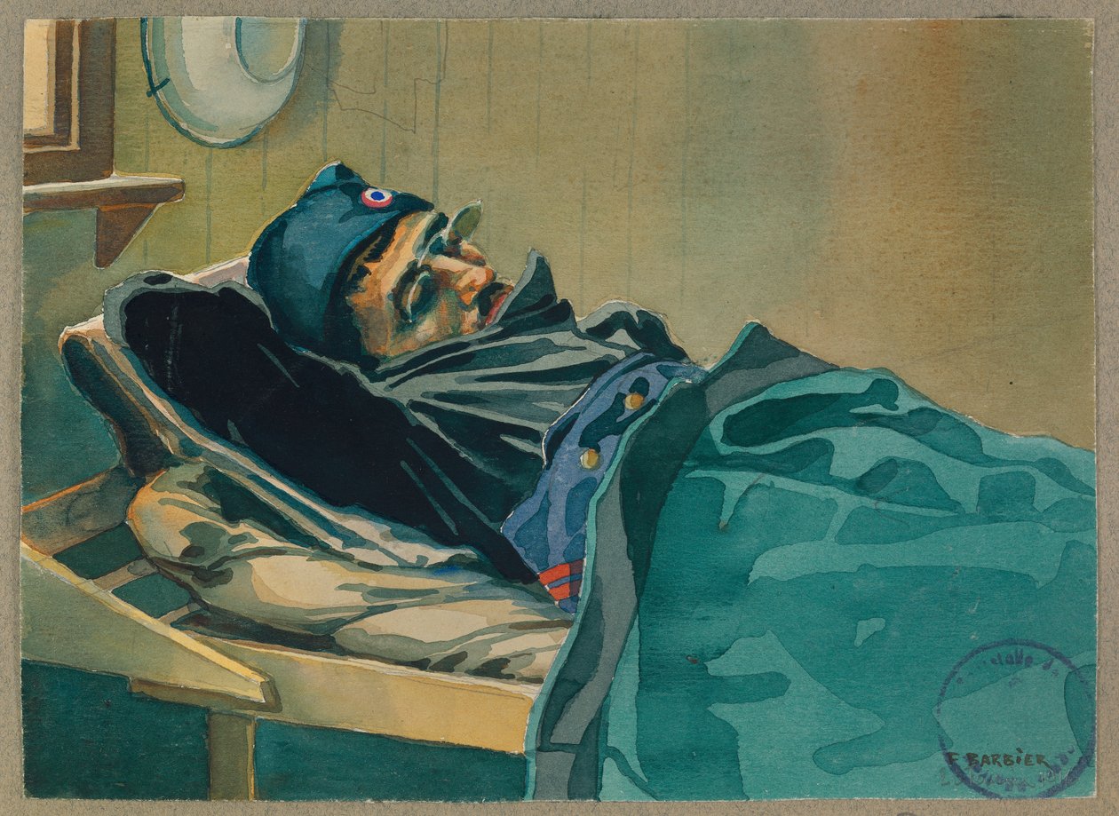 Retrato de Brossard volviendo a casa, Gustrow de Fernand Barbier