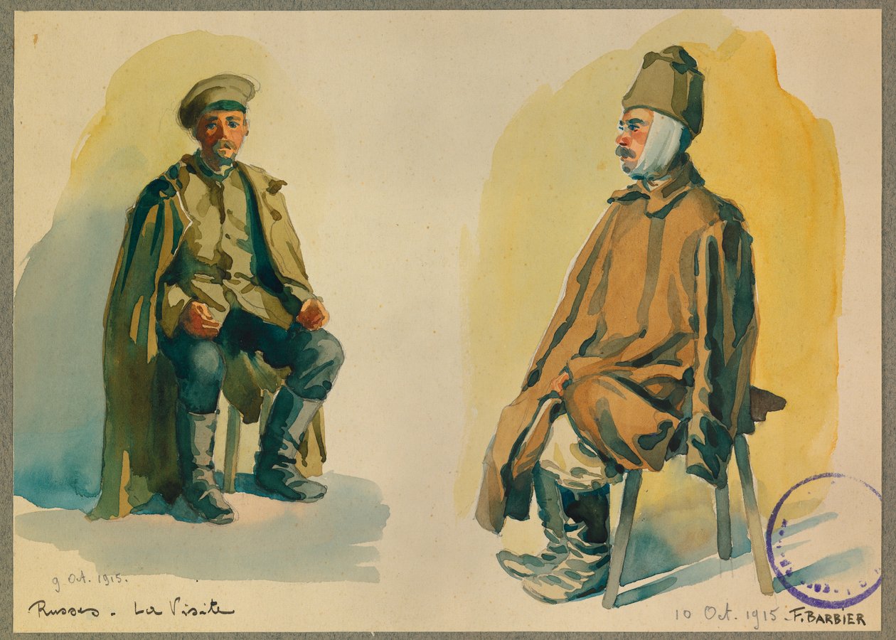 Retrato de un prisionero ruso de Fernand Barbier