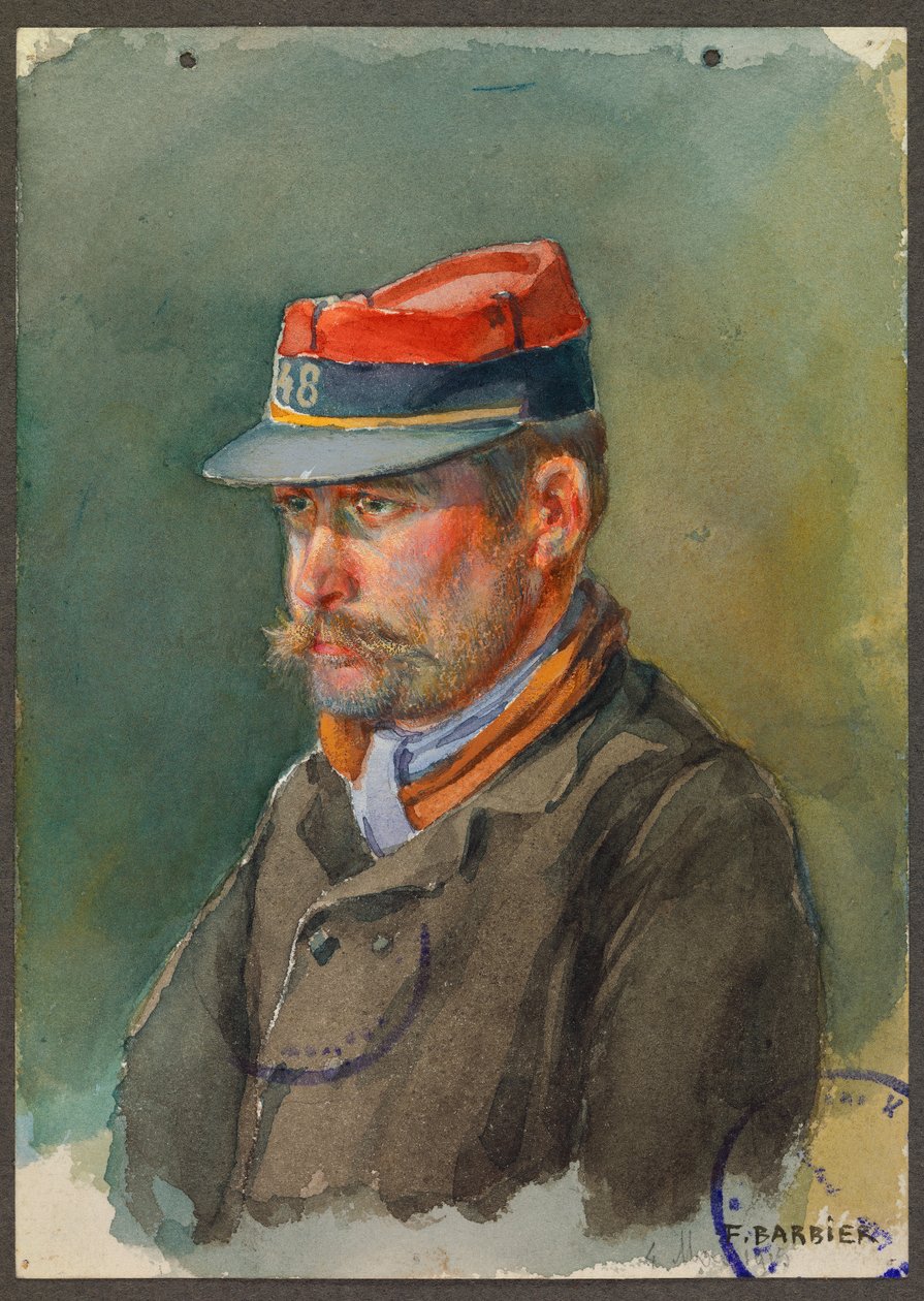 Sargento Lecacheux del 48º Territorial, Gustrow de Fernand Barbier
