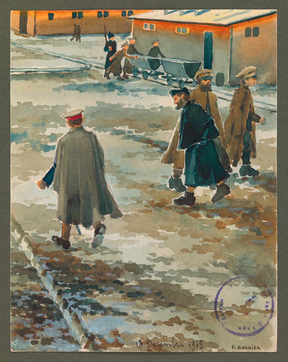 El Corvee en Gustrow de Fernand Barbier