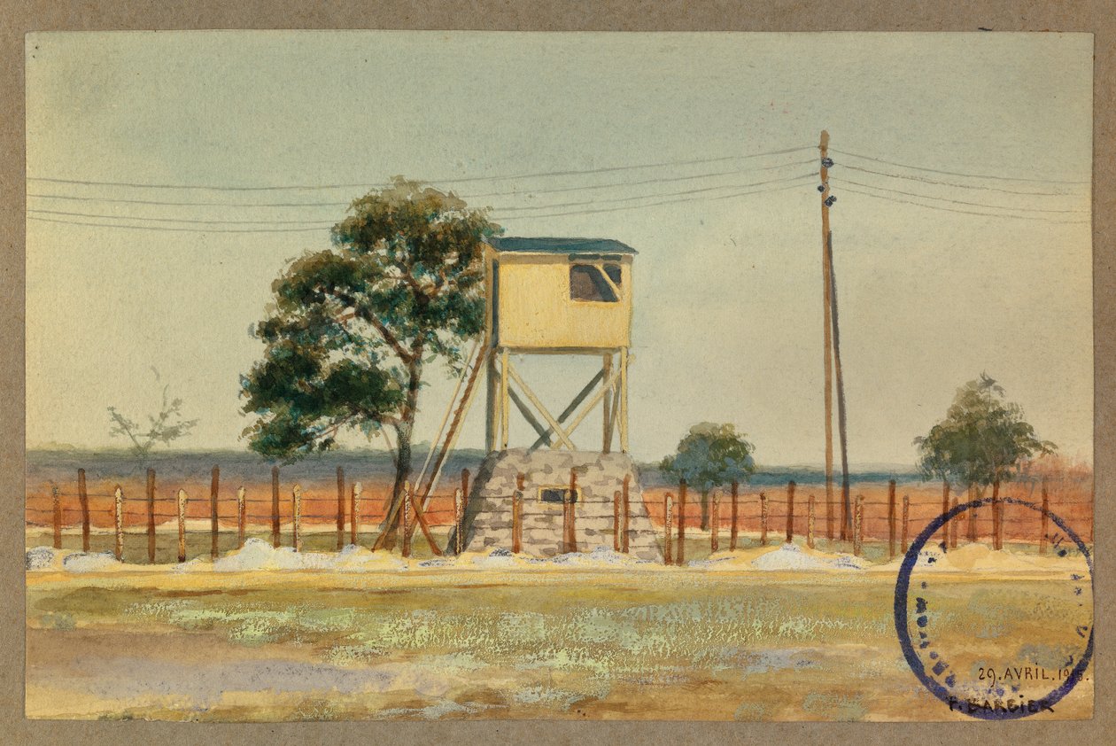 Atalaya y alambre de espino de Fernand Barbier