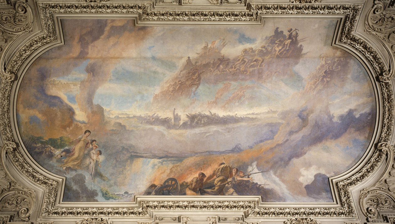 La Revolución Francesa (techo central), entre 1906 y 1911 (óleo sobre lienzo) de Fernand Cormon