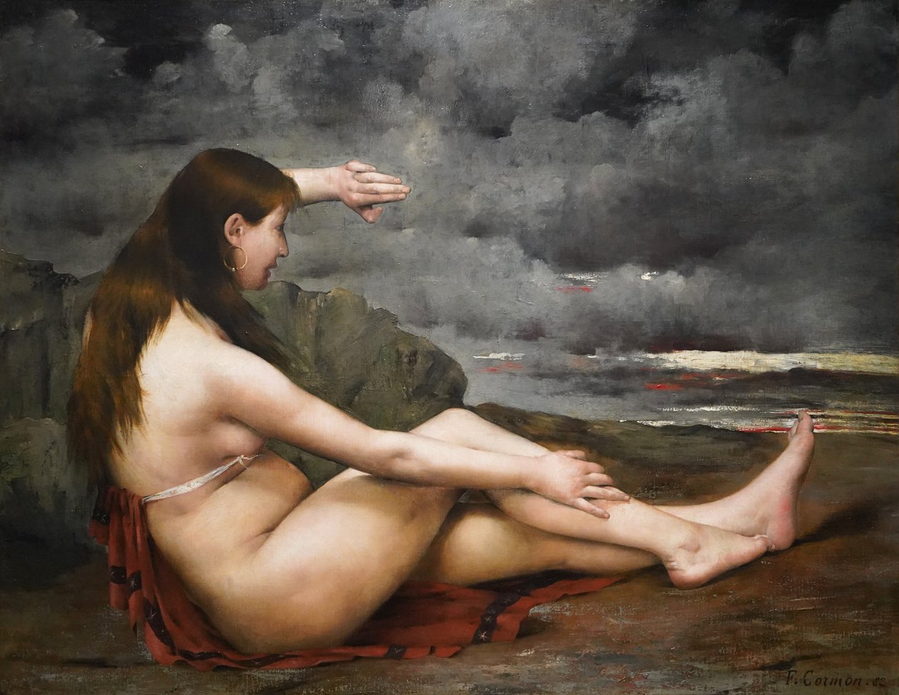 La niña que mira al mar de Fernand Cormon