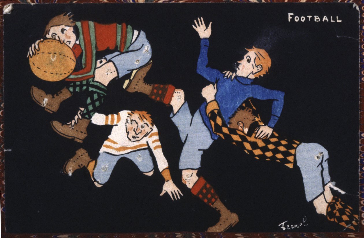 Fútbol, principios del siglo XX (ilustración)