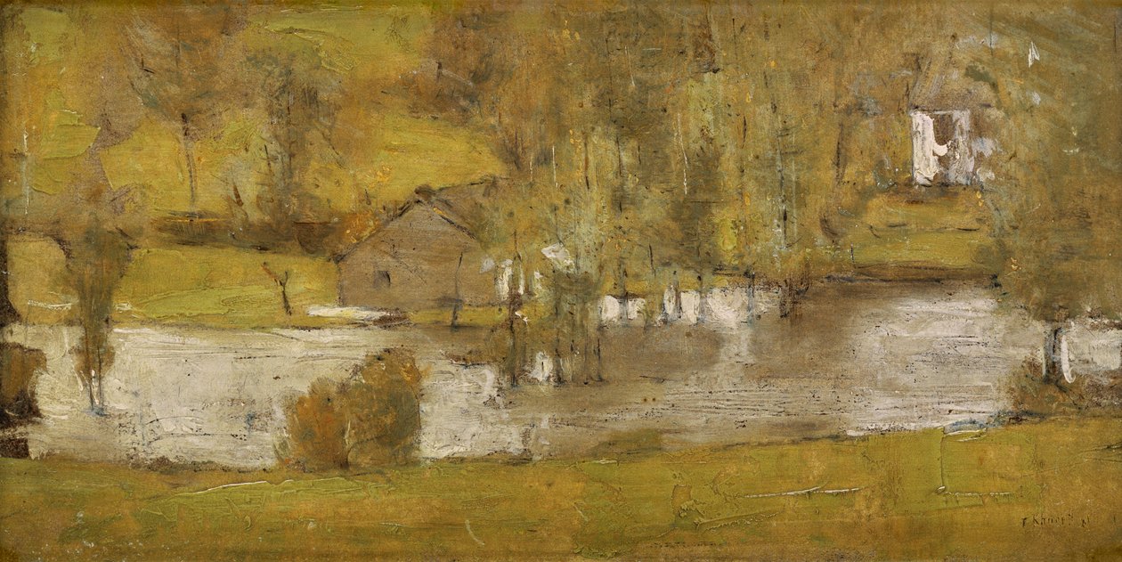 Una Fosset; La Crecida, 1881 de Fernand Khnopff