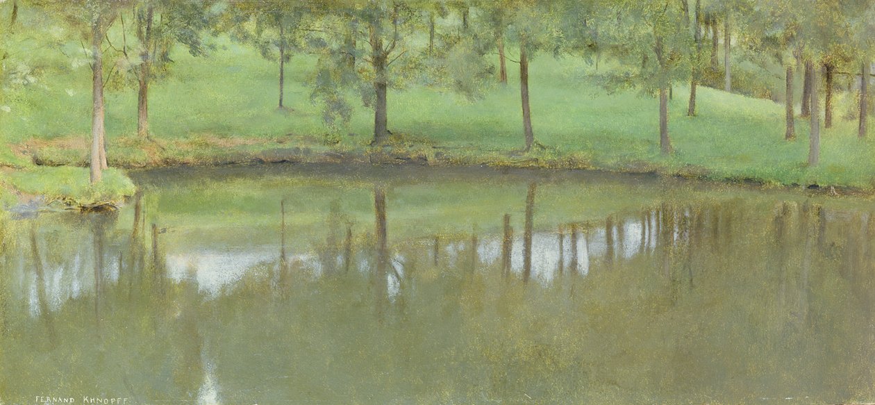 Fosset; Agua tranquila de Fernand Khnopff