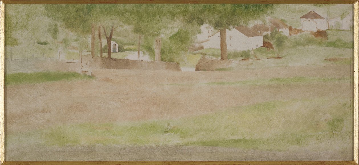 Paisaje con puente en Fosset de Fernand Khnopff
