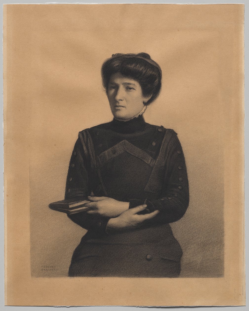 Retrato de Madame Jules Ricard, de soltera Augustine Bulteau de Fernand Khnopff