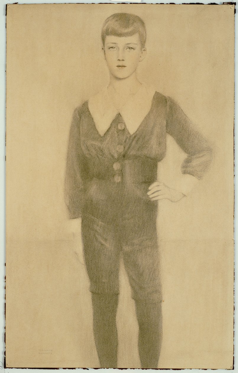 Príncipe Leopoldo de Bélgica, Duque de Brabante, 1913 de Fernand Khnopff