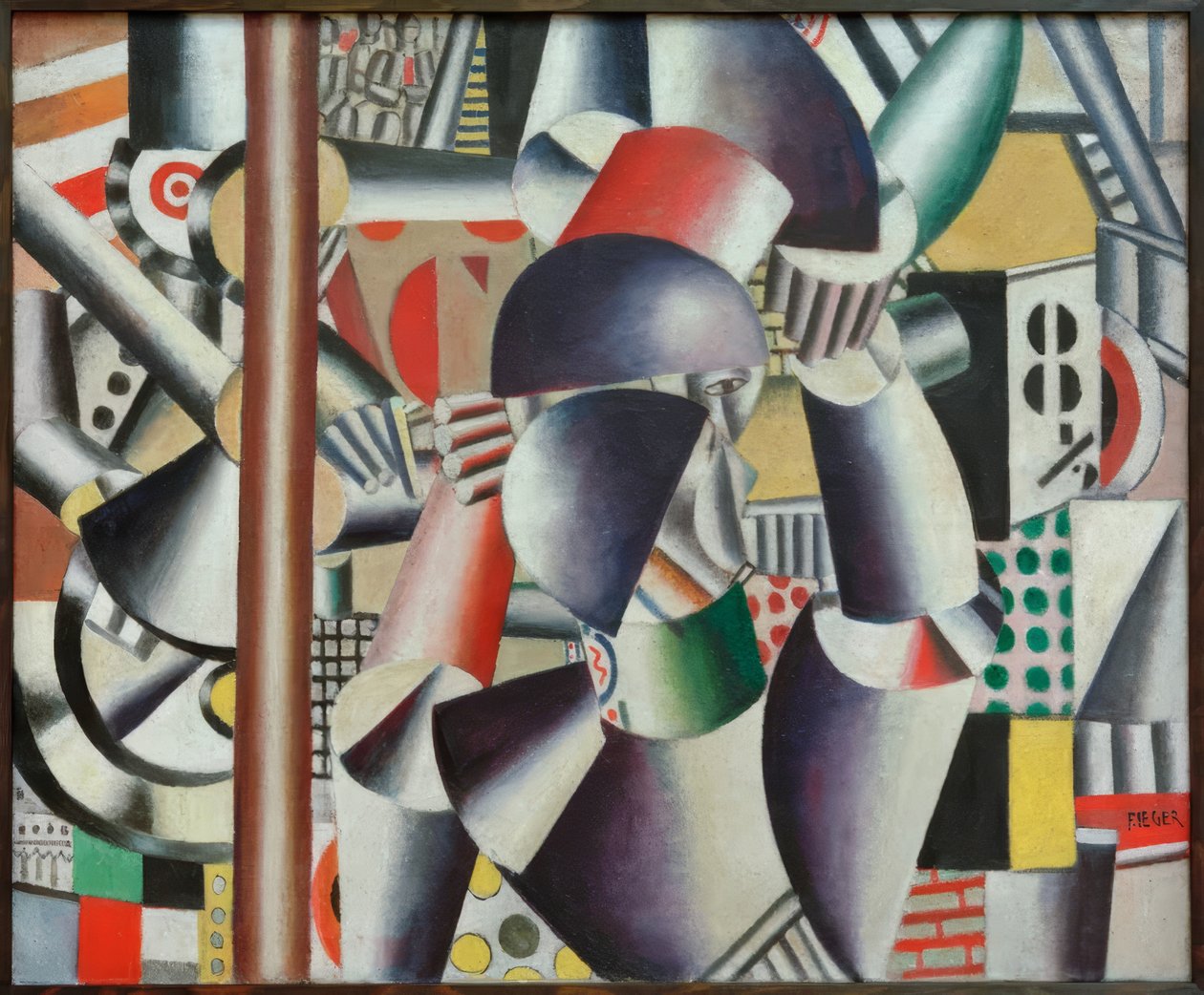 Acróbatas en el circo de Fernand Leger