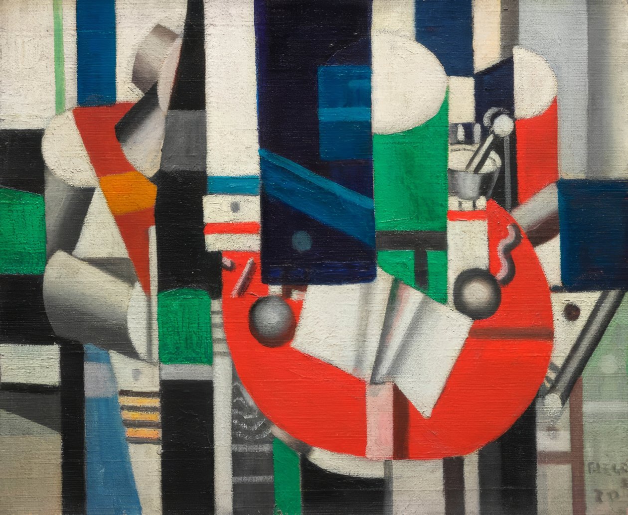 La mesa roja de Fernand Leger