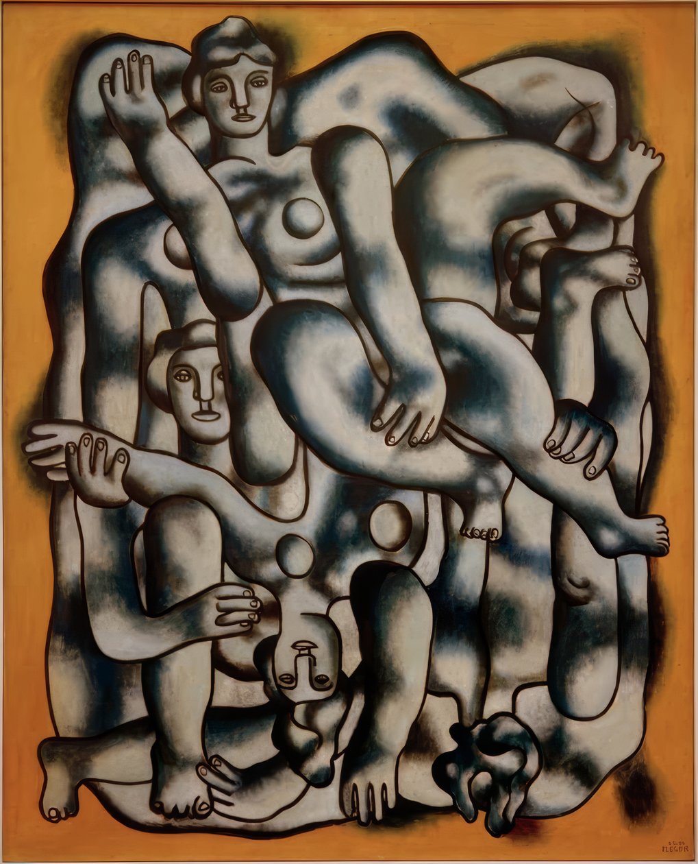 Los acróbatas de gris de Fernand Leger