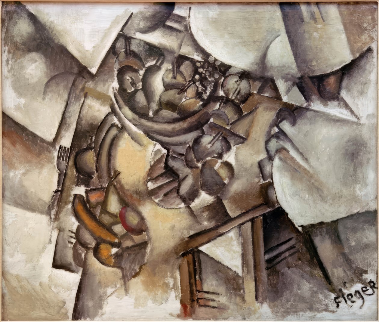 La frutera sobre la mesa de Fernand Leger