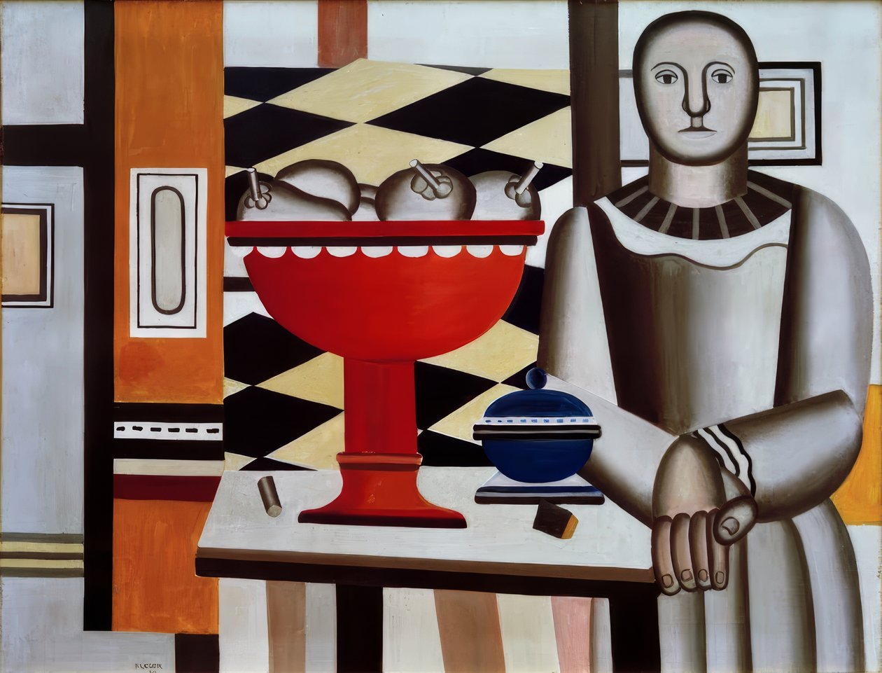 Mujer con frutero de Fernand Leger