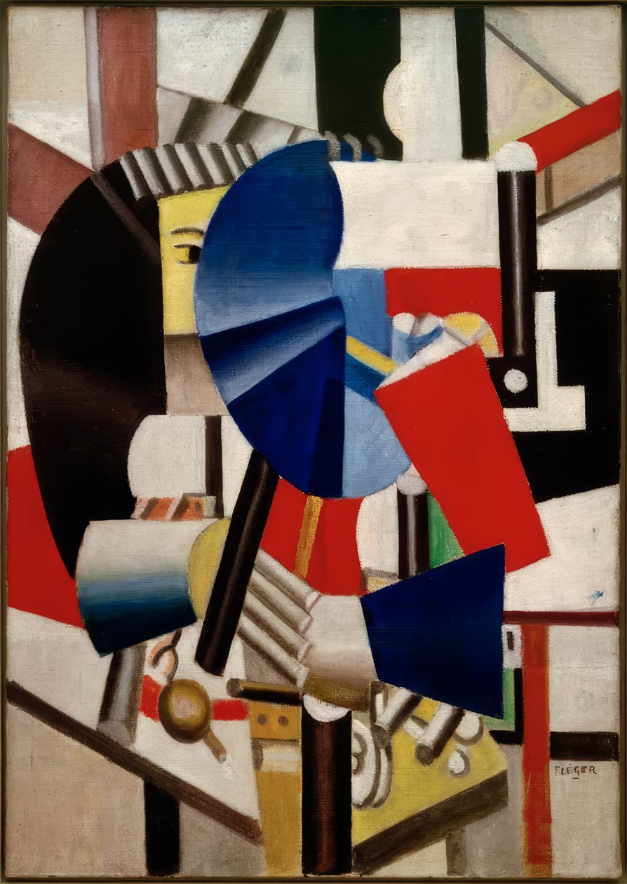 Mujer con espejo de Fernand Leger