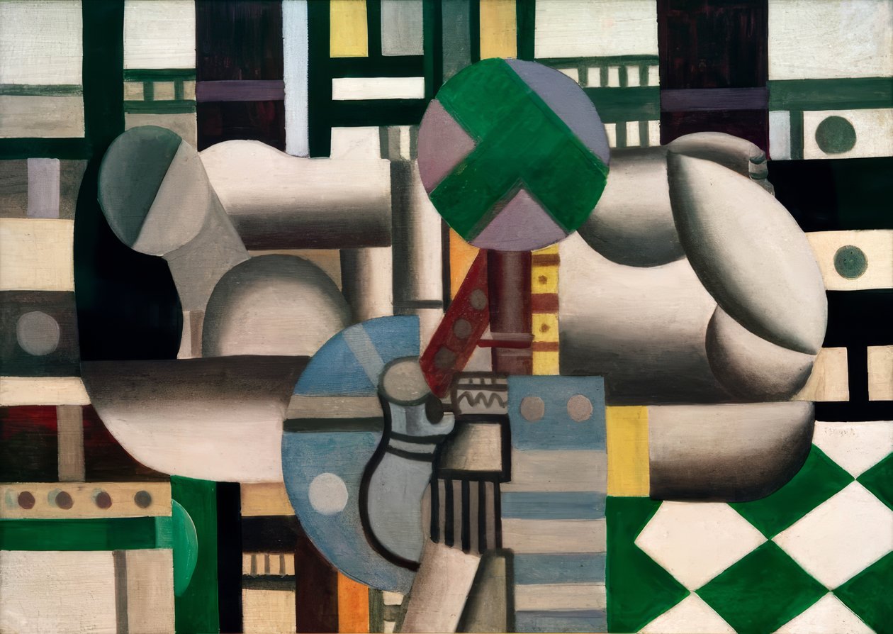 Mujer y naturaleza muerta de Fernand Leger