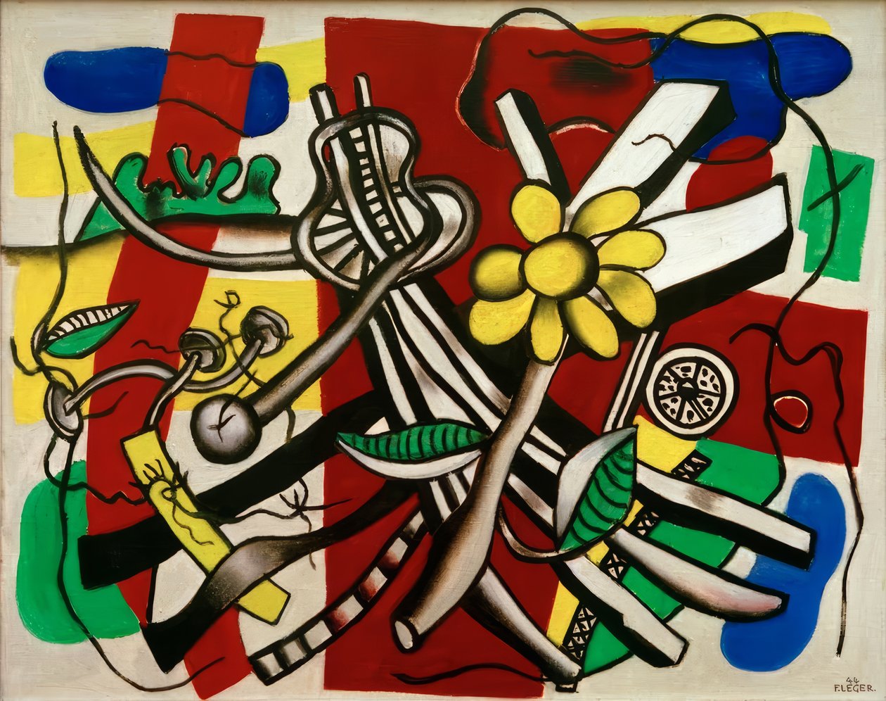 Flor amarilla de Fernand Leger