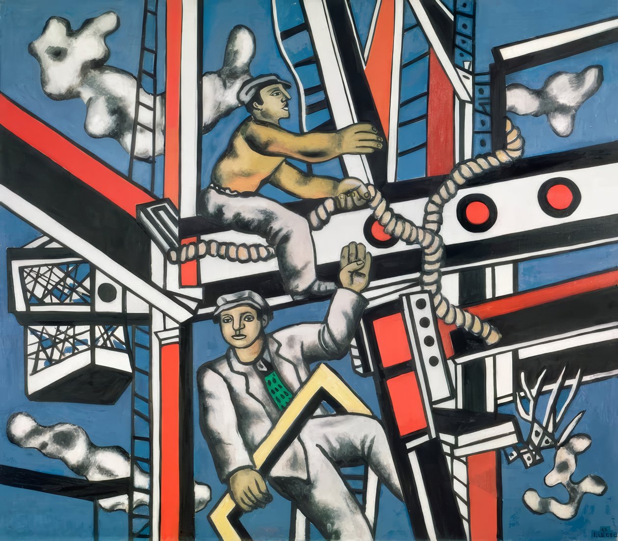 «Los constructores» (Die Konstrukteure) de Fernand Leger