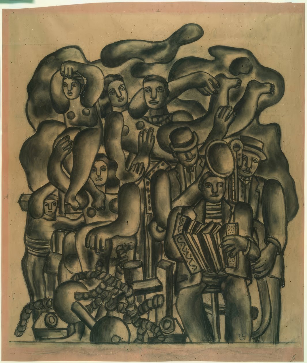 Los saltimbanquis de Fernand Leger