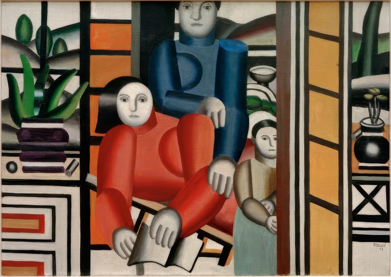 Personas en el jardín de Fernand Leger