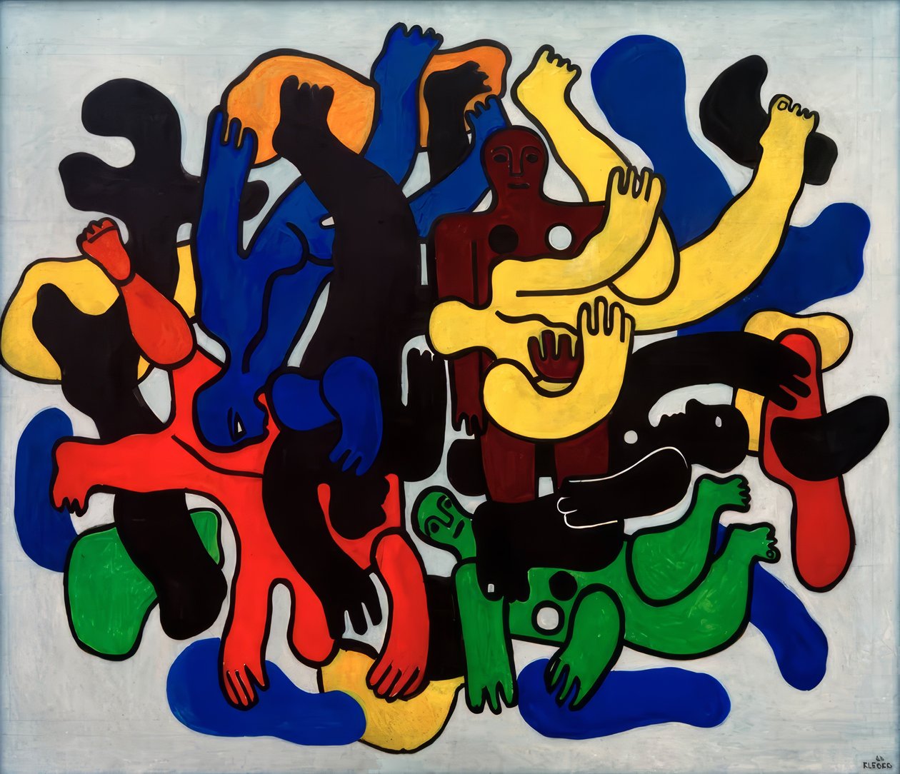 Buzos negros de Fernand Leger