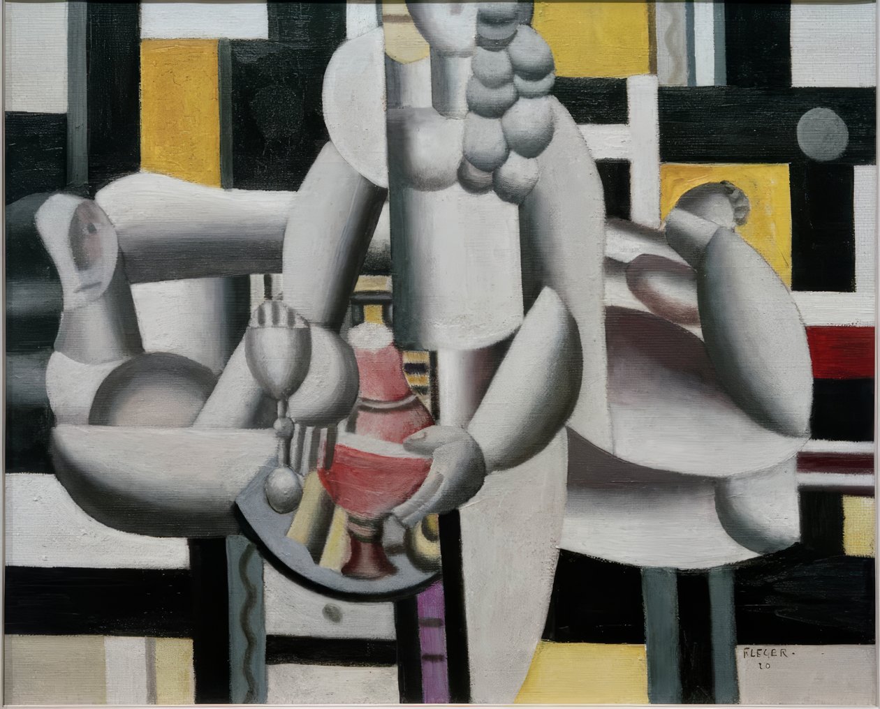 Dos mujeres y naturaleza muerta de Fernand Leger