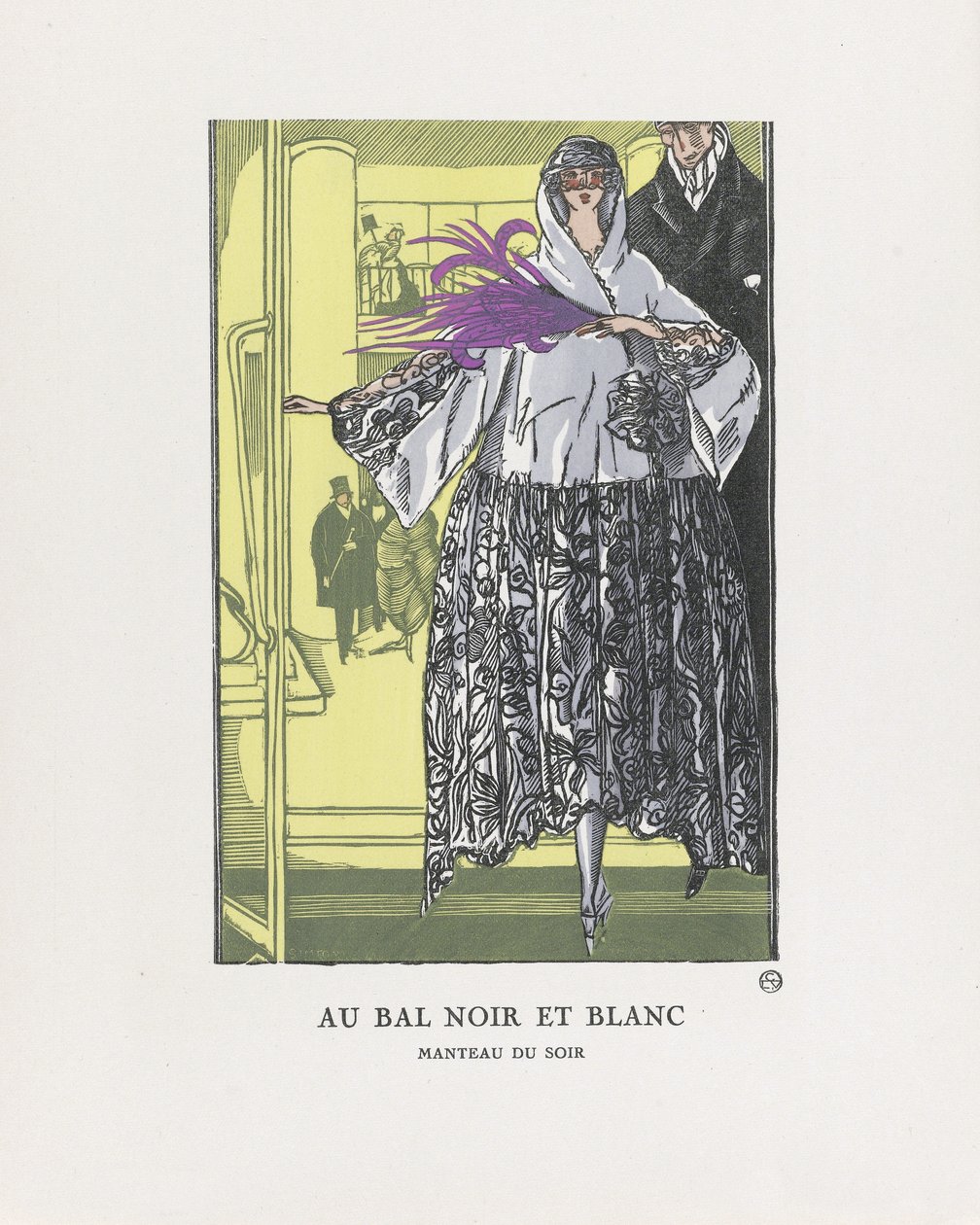 Au Bal Noir et Blanc, pub. 1921 de Fernand Siméon