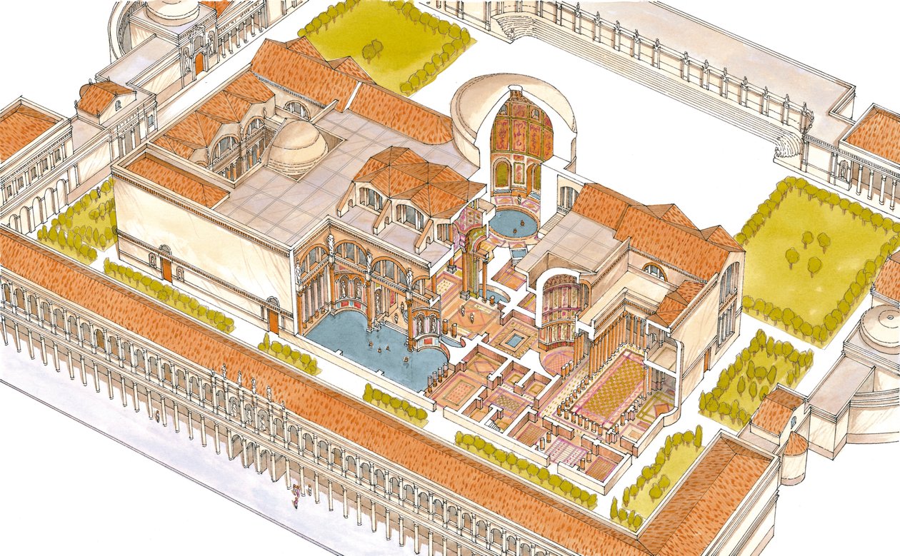 Plano De Termas De Caracalla
