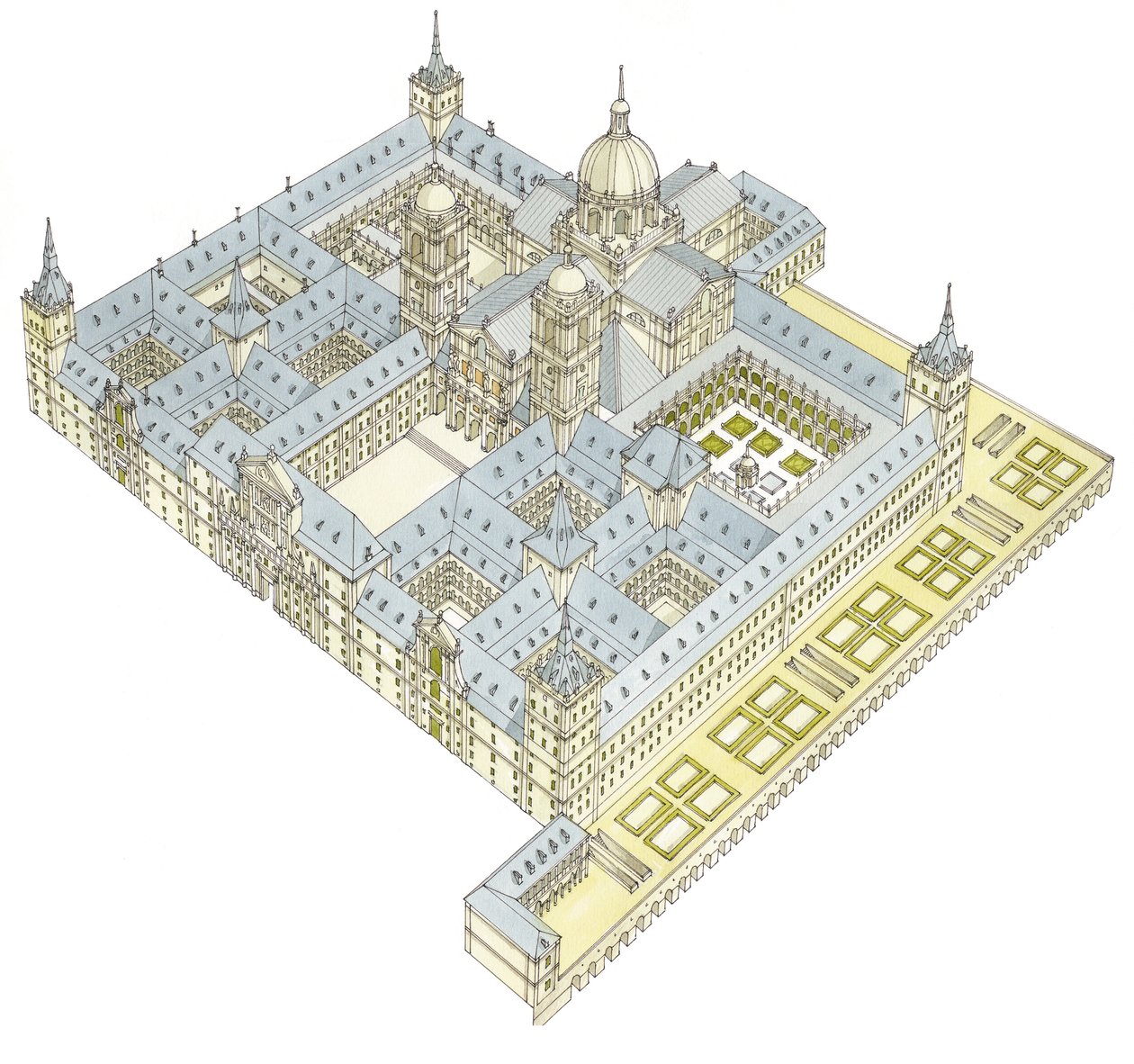 Monasterio de San Lorenzo El Real de El Escorial. España de Fernando Aznar Cenamor