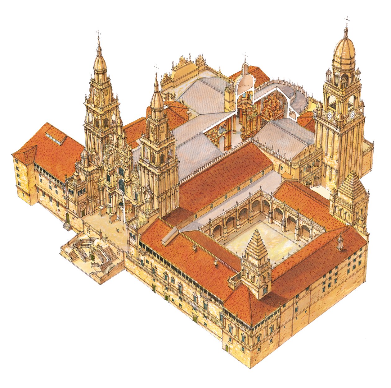Catedral de Santiago de Compostela. España de Fernando Aznar Cenamor