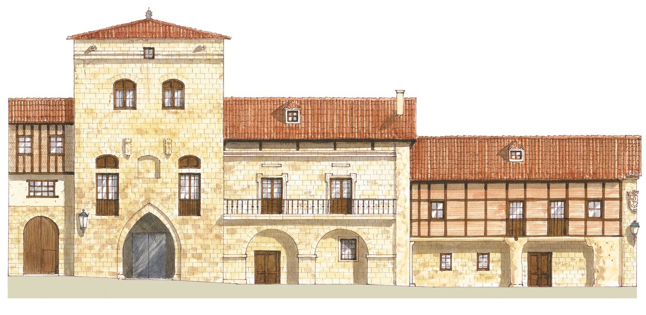 Casas Tradicionales. Santillana del Mar, Cantabria, España de Fernando Aznar Cenamor
