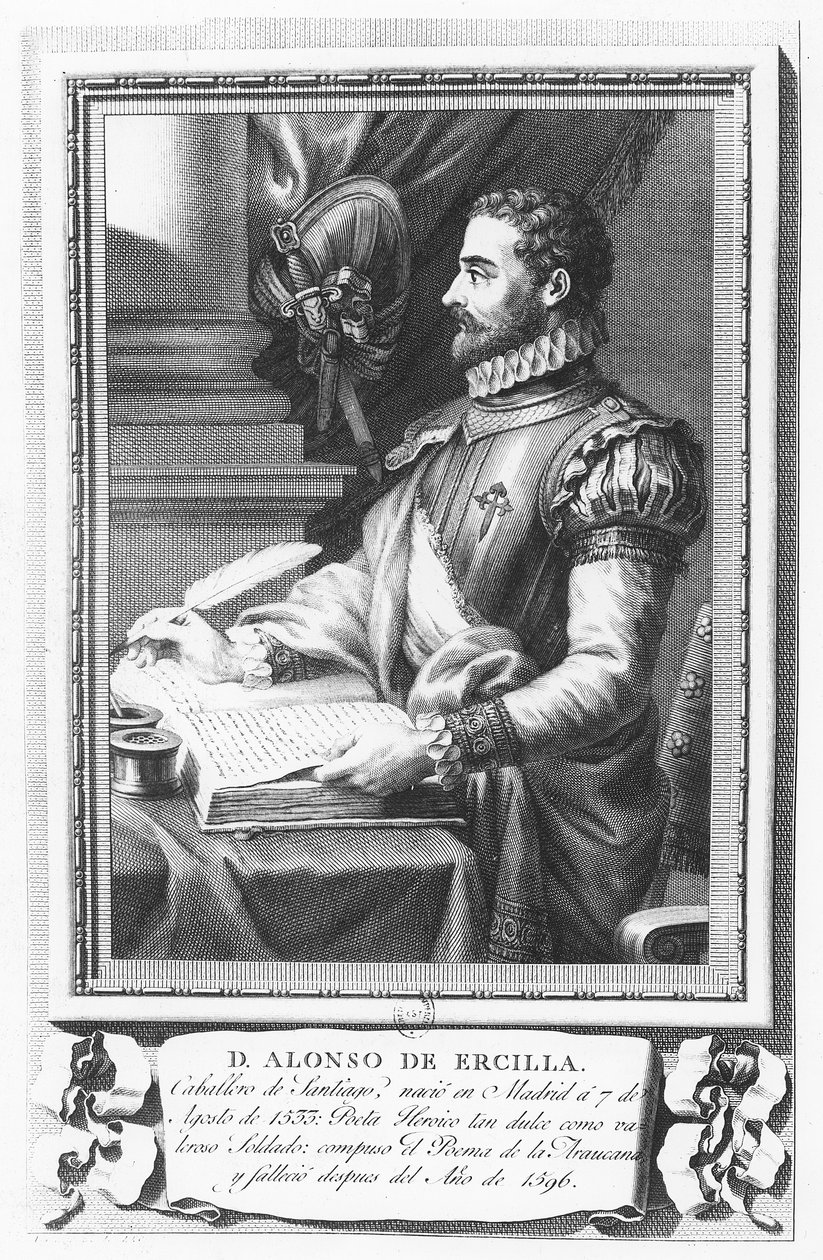 Retrato de Alonso de Ercilla y Zúñiga de Fernando Selma