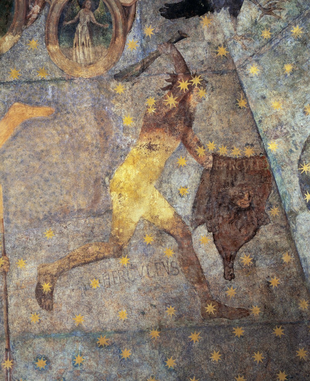 Cúpula del Zodiaco, detalle de Hércules, 1485 de Fernando Gallego