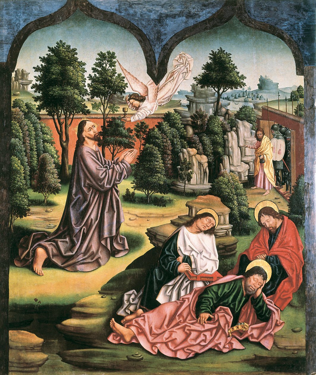 Oración en el Huerto de los Olivos, pintura de Fernando Gallego de Fernando Gallego