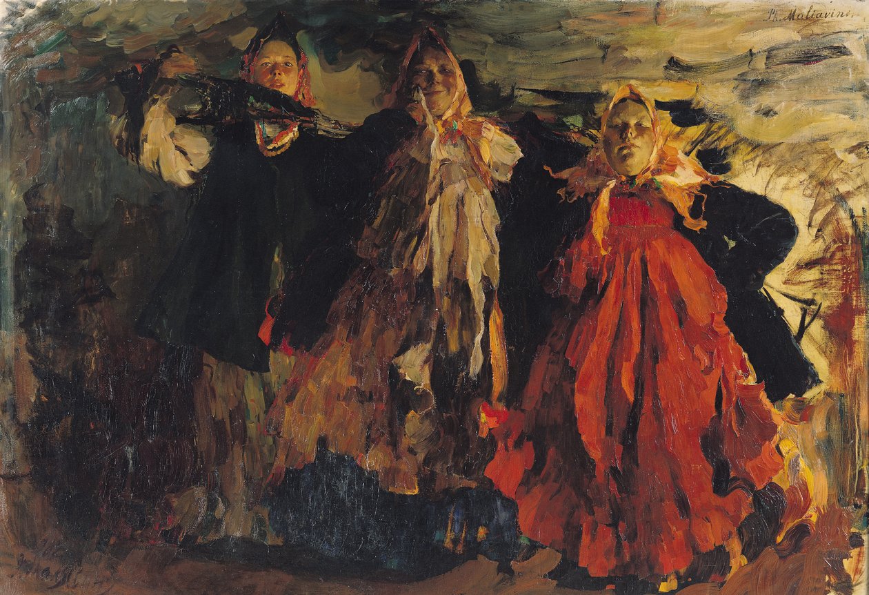 Campesinos rusos, 1902 de Filipp Andreevic Maljavin
